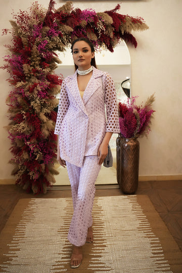 Lavender Women Pant Suit