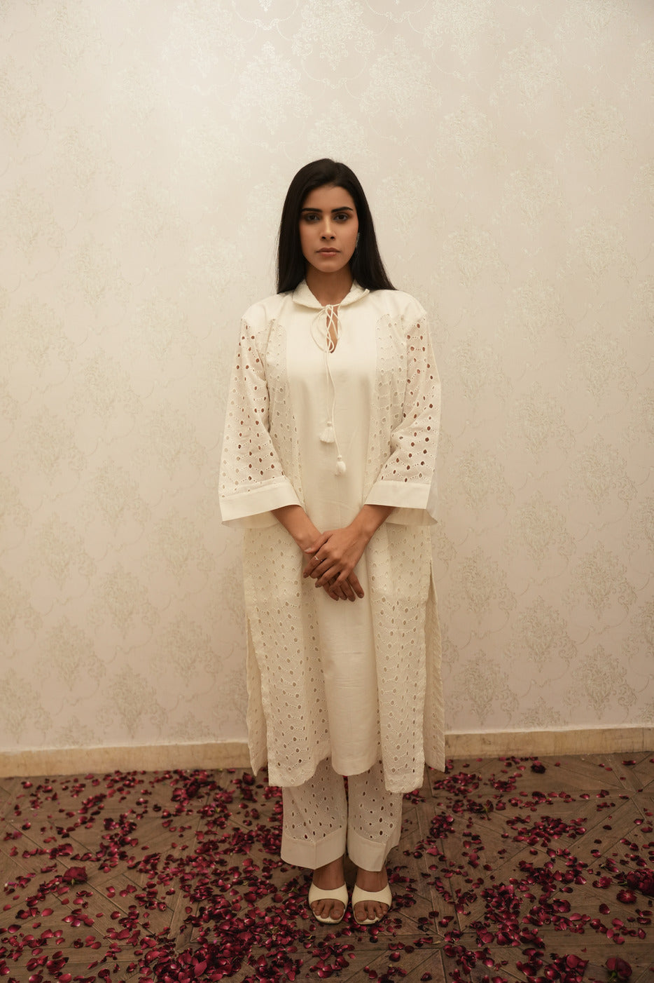 White Kurta And Pant