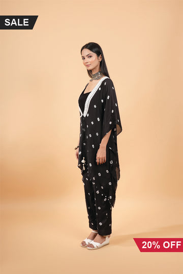 Black Indo-Western Dress with Pants